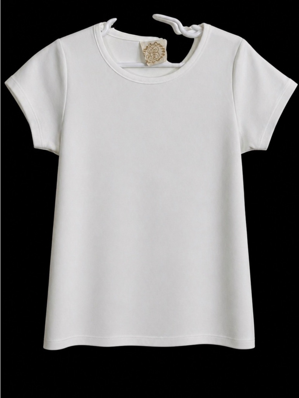 👚The Beaufort Bonnet Company White Short-Sleeve Girls Tunic Tee sz8